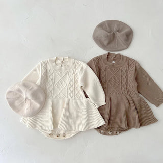 Ruffle Romper Sweater Dress - RYAN AND REMI