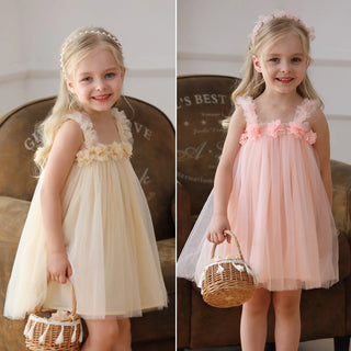 3D Flower Mesh Dress - RYAN AND REMI