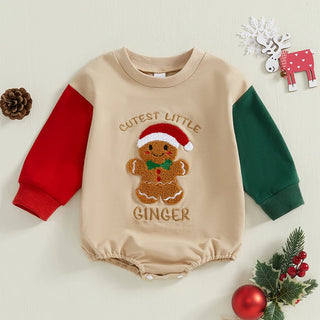 Gingerbread Embroidery Christmas Sweater