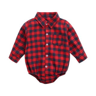 Boys Button Up Bodysuit