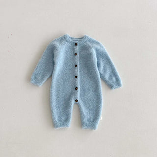 Cozy Plush Button Up Jumpsuit