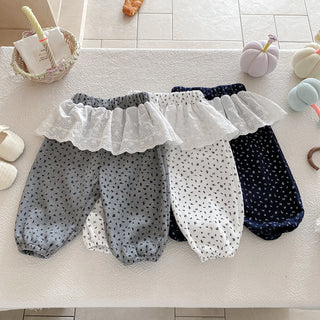 Lace Ruffle Lounge Pants - RYAN AND REMI