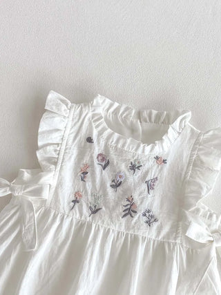 Floral Side Bow Romper - RYAN AND REMI