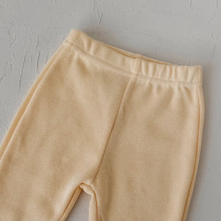Butter Yellow Flare Pants Set - RYAN AND REMI