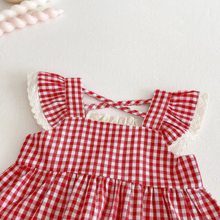 Plaid Mushroom Shorts Set - RYAN AND REMI