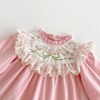 Pink Garden Ruffle Dress