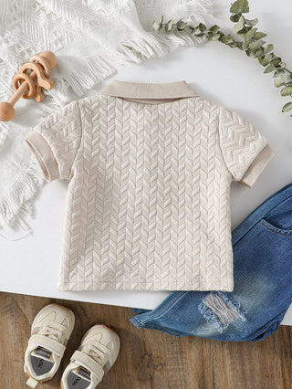 Solid Plaid Polo Shirt - RYAN AND REMI