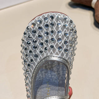 Children's Summer Sandals New Soft Bottom Kids Sandals for Girls Fashion Sequin Causal Beach Shoes Non-slip Breathable Mesh - RYAN AND REMI