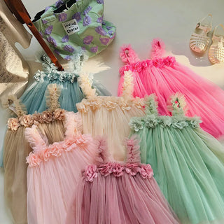 3D Flower Mesh Dress - RYAN AND REMI