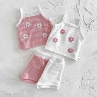 Breathable Camisole Flower Shorts Set - RYAN AND REMI