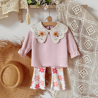 Embroidery Lapel  Floral Set - RYAN AND REMI