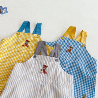 Checkered Bear Jumpsuit