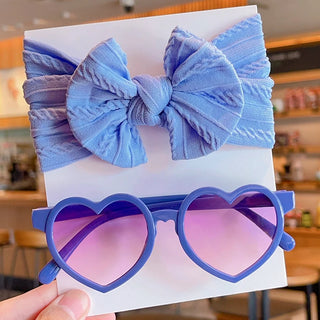 Headband with Heart Glasses