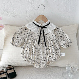 2026 New Spring Toddler Baby Girl Romper Long Sleeved Cotton Print Infant Baby Girls Jumpsuit 0-24M Children Clothes - RYAN AND REMI