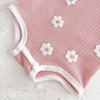 Breathable Camisole Flower Bodysuit