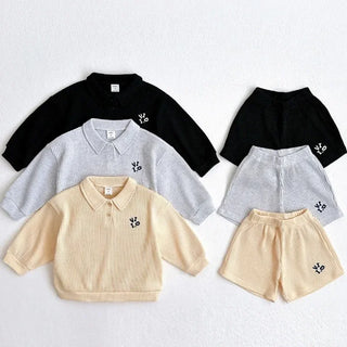 Vidi Waffle Shorts Set - RYAN AND REMI