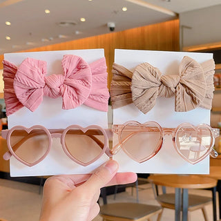 Headband with Heart Glasses