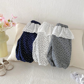 Lace Ruffle Lounge Pants - RYAN AND REMI