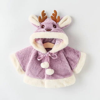 Plush Reindeer Poncho - RYAN AND REMI