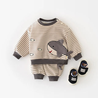 Stripe Shark Fleece Jogger Set