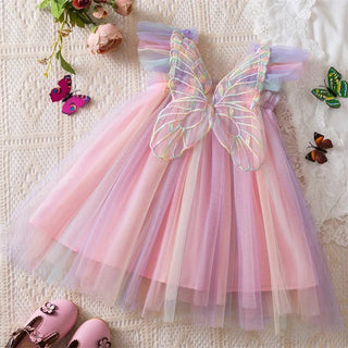 Floral Butterfly Tulle Dress