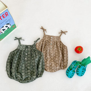 Bow Tie Camisole Romper - RYAN AND REMI