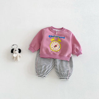 Cartoon Printed Jogger Set