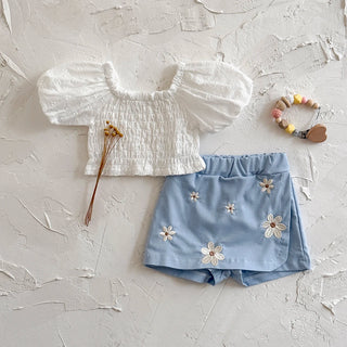 Flower Patchwork Skirt Set - RYAN AND REMI