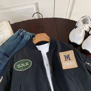 Retro Waterproof Zip Varsity Jacket - RYAN AND REMI