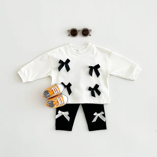 3D Ribbon Sweat and Pants Set - RYAN AND REMI