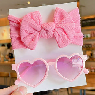 Headband with Heart Glasses
