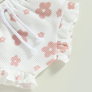 Newborn Flower Romper Set. 3 Pcs - RYAN AND REMI