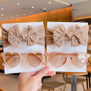 Headband with Heart Glasses