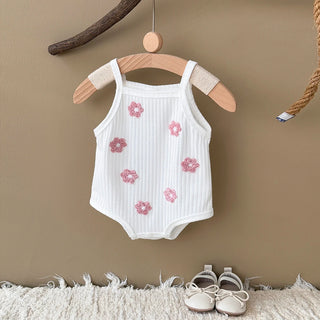 Breathable Camisole Flower Bodysuit