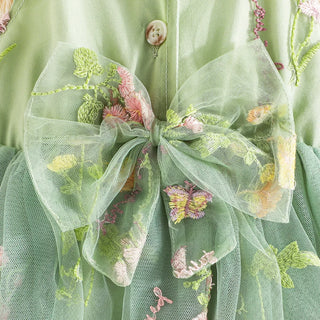 Fluffy Mesh Flower Dress - RYAN AND REMI
