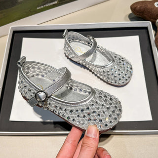 Children's Summer Sandals New Soft Bottom Kids Sandals for Girls Fashion Sequin Causal Beach Shoes Non-slip Breathable Mesh - RYAN AND REMI