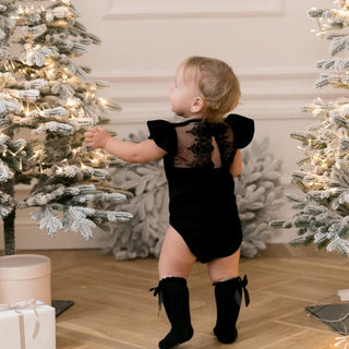 Baby Knee High Bow Detail Cotton Socks - RYAN AND REMI