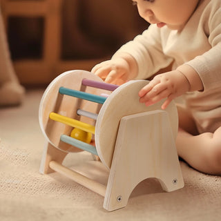 Montessori Wooden Spinning Drum - RYAN AND REMI