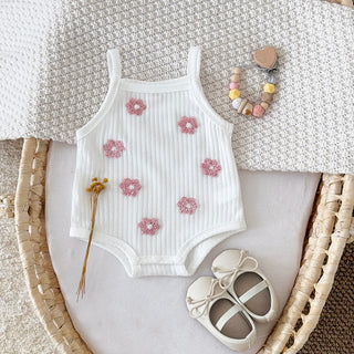 Breathable Camisole Flower Bodysuit