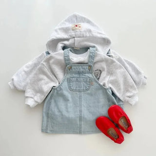 Denim Suspender Dress - RYAN AND REMI