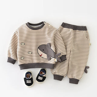 Stripe Shark Fleece Jogger Set