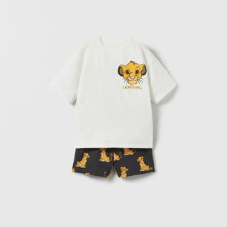 Printed Tree T-shirt Shorts Set - RYAN AND REMI