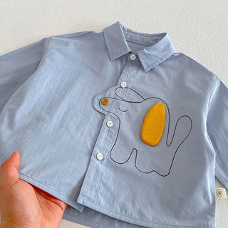 3D Cartoon Button Up Shirt - RYAN AND REMI