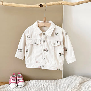 Flower Embroidery Jacket - RYAN AND REMI