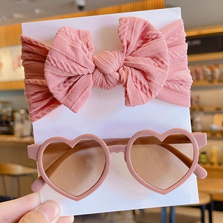 Headband with Heart Glasses