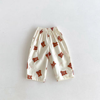 2026 Spring Summer Pants Outer Wear Simple All-match Pants Baby Girls Casual Fashion Trousers Children New Design Thin Pants - RYAN AND REMI