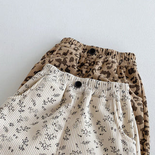Warm Fleece Floral Pants - RYAN AND REMI