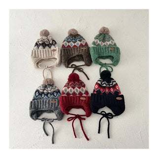 Diamond Grid Fleece Hat - RYAN AND REMI