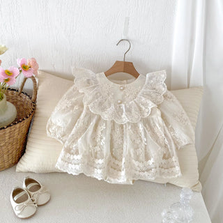 Lace Floral Princess Dress - RYAN AND REMI