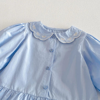 Peter Pan Collar Frill Dress - RYAN AND REMI